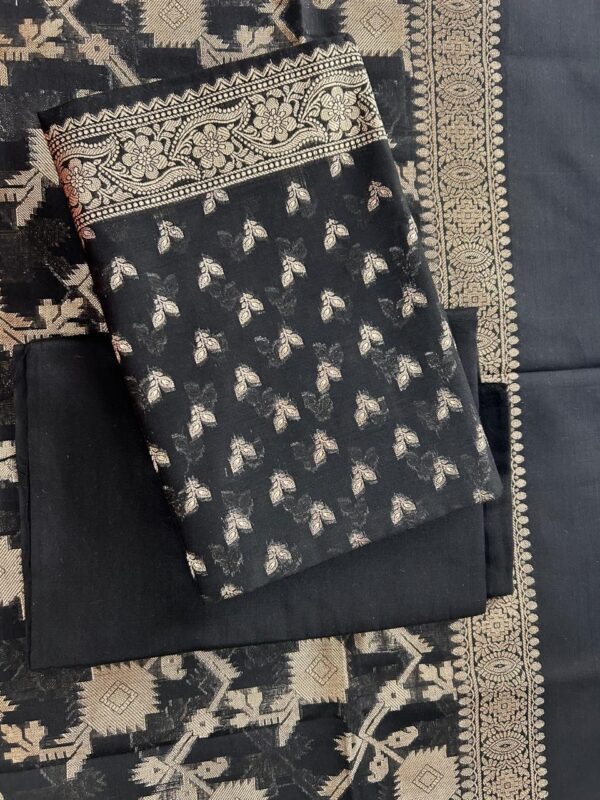 Chanderi Suit (Black) - Image 4