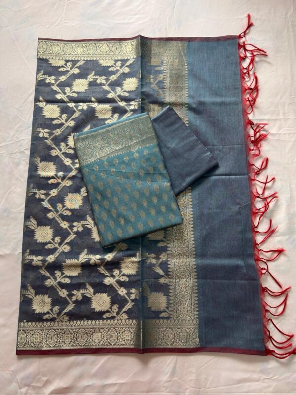 Chanderi Suit (Soft Blue) - Image 2