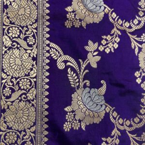 Purple Katan Silk Saree