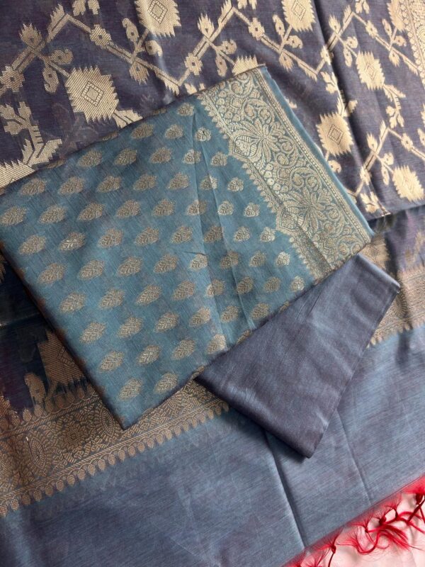Chanderi Suit (Soft Blue) - Image 3