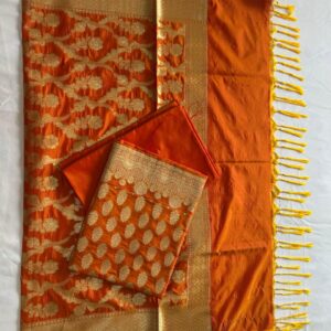 Katan Silk Suit (Orange)