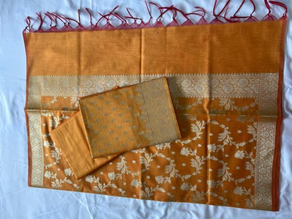 Chanderi Suit (Shade of Orange) - Image 4