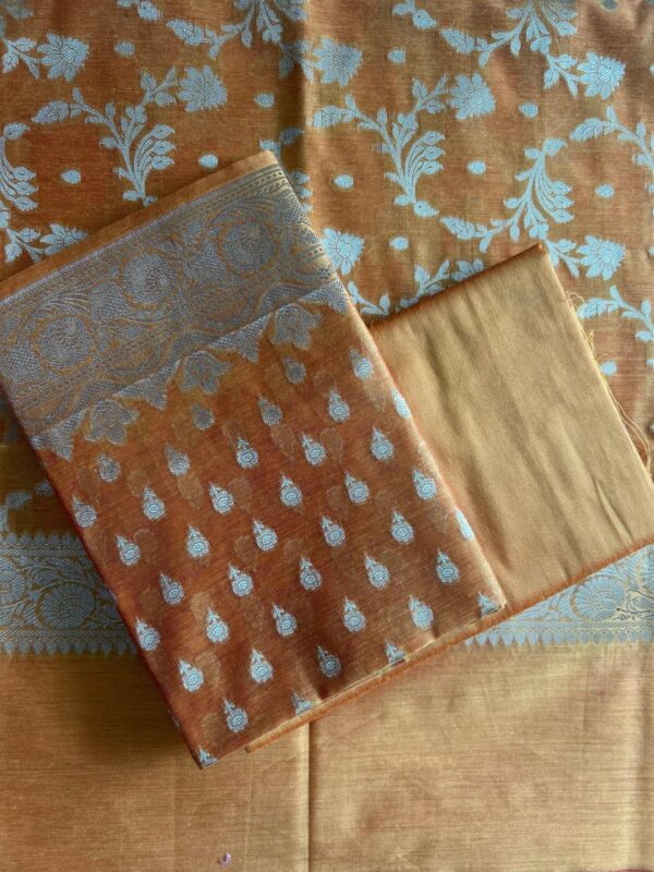 Chanderi Suit (Shade of Orange) - Image 5