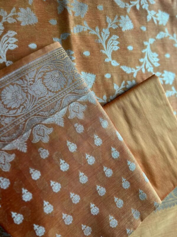 Chanderi Suit (Shade of Orange) - Image 6