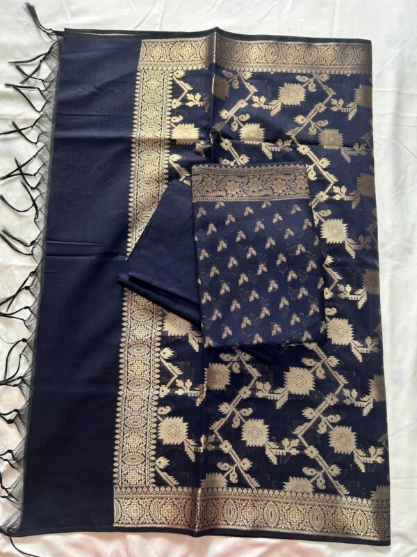 Chanderi Suit (Blue) - Image 4
