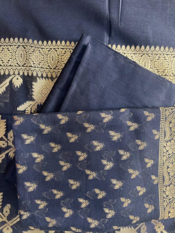 Chanderi Suit (Blue) - Image 3