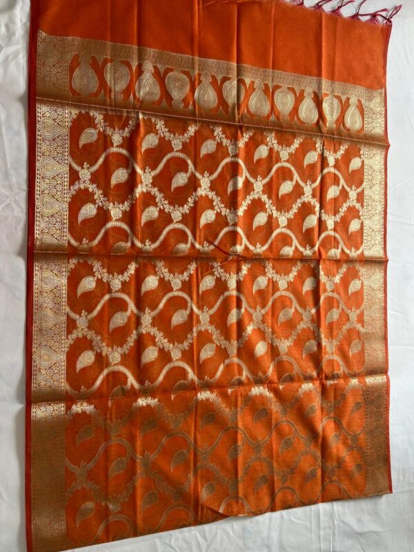 Red Chanderi Dupatta - Image 3