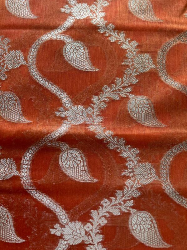 Red Chanderi Dupatta - Image 4