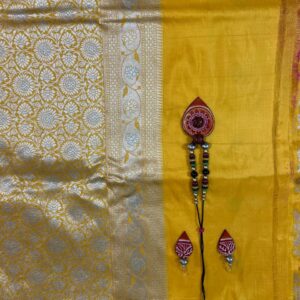 Yellow Uppada Jaal Saree
