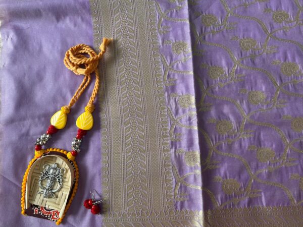 Soft Purple Banarsi Dupatta - Image 3