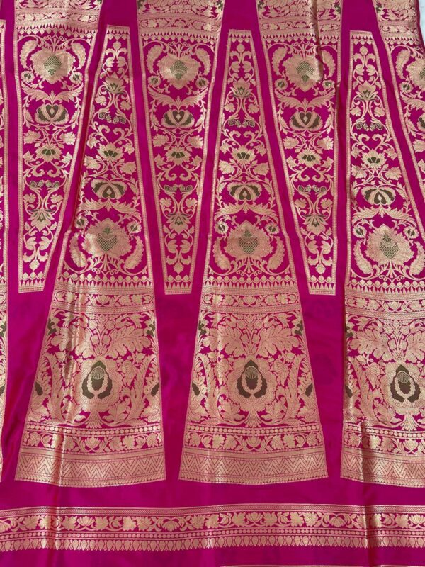 Pure Pink Karan Banarasi Minakari Lehanga - Image 4